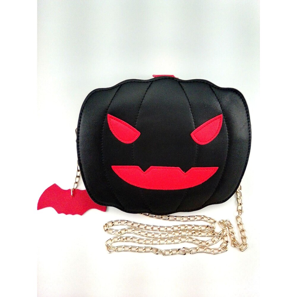 Halloween Pumpkin Devil Crossbody Messenger Bag
